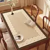 Jogo Americano Moderno Simples, Protetor de Mesa com Isolamento Térmico, Resistente a Altas Temperaturas, Toalha de Mesa com Atmosfera Outono/Inverno Marrom, Protetor de Mesa Impermeável e à Prova de Óleo