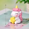 Nova estrela unicórnio micro paisagem desktop diy bola de cristal acessórios menina coração bolo decoração plástico ornamentos