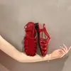 Sandalias Romanas de Tira Fina Combinadas Planas Cómodas Tejidas 2026 Caladas Estilo Coreano Transpirables Retro Casuales Sandalias de Verano