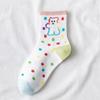 Calcetines de Oso Lindos para Primavera y Verano para Mujer con Dibujos Animados, Letras Lindas, Deportivos, Modernos, para Estudiante, de Algodón, Estilo Academia