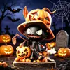 Adornos de Madera de Halloween Estilo Europeo y Americano, Decoraciones de Atmósfera Festiva, Adornos de Escritorio, Regalos Preferidos y Adornos Artesanales