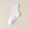 Meias brancas para homens e mulheres com meias de algodão para primavera e outono meias desodorantes masculinas meias curtas meias esportivas para adolescentes