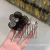 Pente de Franja Antiderrapante com Flor de Renda Dongdaemun Estilo Coreano, Acessório de Cabelo Mágico, Acessório de Cabelo Elegante para Mulheres, Pente Lateral
