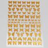 Fábrica de Origen de Comercio Exterior Mariposa Hueca Estampado Dorado Mariposa Láser de Imitación Pegatinas Estilo Ins Pegatinas para Uñas Tridimensionales