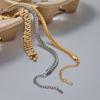 Jieding Europeu e Americano 18K Metal Aço Inoxidável Pulseira Feminina Acessível Luxo High-End Joias de Mão Não Desbota Joias de Aço Titânio Transfronteiriço