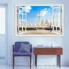 Mezquita comercio exterior más vendido efecto creativo 3D pegatinas de ventana falsa decoración pared sala de estar dormitorio