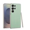 Adecuado para Funda de Teléfono Móvil Samsung S25Ultra Pintura Metálica Cuero Liso Funda de Teléfono Móvil S25Plus Color Puro Simple Cubierta Protectora