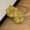 Pinza de Pelo de Flor de Lana con Forma de Plátano para Mujer, Ambiente Invernal, Clip de Cola de Caballo Semiatada Perezoso y de Moda, Accesorio de Cabello Vertical