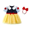 Vestido de Niña Verano 2026 Nuevo Ropa de Verano Delgada Elegante para Niños Falda de Princesa de Malla Moderna para Bebé