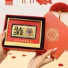 Oro Puro 999 Hazte Rico Inmediatamente Adornos de Billetes de Oro Empresa Comercial Regalo de Año Nuevo Mesa Regalo de Boda para Colegas
