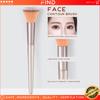 Brocha individual de maquillaje para polvo suelto de cabeza plana color champán, también se puede usar para rubor, transfronteriza, dropshipping, directo de fábrica