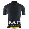Body Deportivo Camisa Polo con Cuello para Hombre Secado Rápido Elástico de Manga Corta Entrenamiento de Fitness Entrenador Personal Ropa de Trabajo Ropa de Grupo