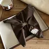 Scrunchie de Tecido Xadrez com Botão Estilo Coreano Elástico Alto Prendedor de Cabelo Corda de Cabelo de Coque de Alta Qualidade
