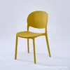 Mesa e Cadeiras de Jantar Brancas com Encosto Nórdico Moderno Simples Cadeira Banqueta de Mesa de Quarto Empilhável Cadeira de Jantar de Luxo Leve para Casa