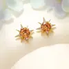 Pendientes de Diosa del Sol Completos de Diamante para Mujer 2025 Nuevos Pendientes de Nicho de Gama Alta Pendientes de Moda de Lujo Ligero