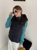 Colete com Capuz da Nova Moda de Inverno 2026, Estiloso e Quente, Versão Coreana Solto Simples Jaqueta Colete de Algodão Feminina