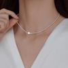 Collar cuadrado de plata esterlina S925 con diseño de calavera de azúcar, estilo gótico, cadena de lana, accesorios de moda para mujer