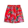 Shorts Florales de Verano Finos de Secado Rápido del Noreste Unisex Pantalones de Playa para Pareja Sueltos Casuales Pantalones de Cinco Puntos