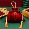 Bolsa de Doces para Casamento Cordão Bolso com Aba Calça Tecido de Seda Bolsa Bolsa de Mensageiro para Casamento Caixa de Doces para Casamento Caixa Vazia Embalagem Caixa de Presente Caixa de Doces