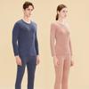 Ropa interior térmica de seda y lana recubierta de nuevo estilo para mujer, otoño e invierno, camiseta interior para pareja, ropa de otoño para hombre, pantalones largos, traje al por mayor