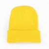 Gorro Suave para Esquiar Color Caramelo Sombrero Melón Gorro de Punto Doble Transfronterizo Amazon Moda en stock