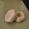 Adornos Rotatorios de Cerámica para Animales Pequeños Conejo de Cerámica Mahjong Gato de la Fortuna Juguetes Giratorios Regalos Adornos Artesanales