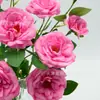 Haste de Rosa Artificial Realista de 3 Cabeças, Flor de Mesa de Hotel, Flor de Mesa de Conferência, Arranjo de Flores, Ornamento de Flor Decorativa para Sala de Estar