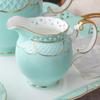 Juego de Taza y Platillo de Café Cerámica Lujo Ligero Porcelana Fina Taza para Té de Flores Plato Estilo Nórdico Británico Lujo Fresco Taza para Té Negro de la Tarde