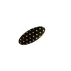 Pinza de Cocodrilo con Lunares Blancos y Negros para Mujer, Pinza Ovalada Versátil para Flequillo, Lindo Pasador de Acetato Accesorio para el Cabello