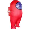 Disfraz Inflable de Hombre Lobo Astronauta Among Us Anime Traje de Muñeco de Dibujos Animados Traje Inflable de Astronauta para Actuación