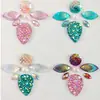 Pegatinas de diamantes para la cara, pegatinas de decoración de belleza de gemas hechas a medida con forma de cola de sirena y corazón, maquillaje deslumbrante, pegatinas de tatuaje de diamantes en forma de lágrima