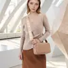 Bolso de Hombro para Mujer de PU de Color Sólido 2025 Nuevo Bolso de Exportación Transfronteriza para Mujer Correa de Hombro Ancha Bolso Cruzado Cuadrado Pequeño de Moda