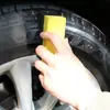 Esponja de Cera Limpiadora de Esquinas de Coche, Cepillo Esponja para Neumáticos, Esponja de Pulido de Lavado de Coches de Alta Densidad, Recubrimiento de Cristal, Pulido de Neumáticos