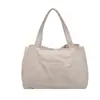 Bolsa Tote de Gran Capacidad Estilo Coreano Relajado con Logo Personalizable para Mujer, Ligera, Plegada, de Nailon, con Hombro para el Viaje Diario
