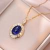 Collar para Mujer, Nuevo Diseño con Motivo de Flor de Té de Moda, Colgante de Estilo Japonés y Coreano de Nicho, Elegante y Moderno Collar de Acero de Titanio