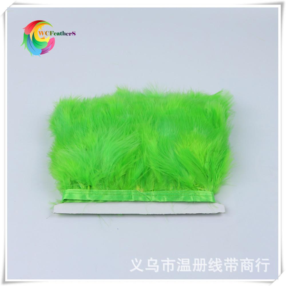 10 green marabou trimming 1