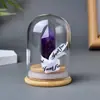 Adorno de Cubierta de Vidrio con Columna de Cristal Natural Transfronterizo, Cristal Rosa, Cristal Blanco, Prisma Hexagonal, Decoración de Regalo Creativo