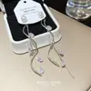 Pendientes de Perla con Diseño Francés de Hoja de Circonita, Lujo Ligero, Pendientes de Gama Alta y Elegantes, Pendientes Exquisitos y Dulces de Dos Formas de Llevar