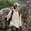 2026 Serie Montaña Colección Exterior Camiseta de Manga Larga de Secado Rápido para Hombre para Deportes al Aire Libre, Corte Holgado, Versátil para Primavera y Otoño
