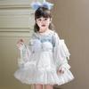 Vestido Infantil Menina Celebridade da Internet Vestido de Aniversário Saia Lolita Bebê Menina Vestido Princesa Ballet Roupa de Apresentação
