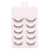 Fábrica de pestañas postizas DINGSEN suministro estable 5 pares de pestañas maquillaje natural maquillaje diario pestañas COS