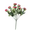 Brocotes de Rosa de Té Artificiales, Flores Falsas, Rosas de Seda de Mano, Ramos de Flores Artificiales de Alta Calidad para Mesas de Comedor