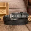 Cinturón Versátil Casual de Moda Pu Cuero Universal para Hombres y Mujeres con Hebilla Cuadrada Curva Nueva Textura Retro Transfronterizo