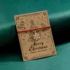 Aleación de Navidad Alce Papá Noel Árbol de Navidad Copo de Nieve Caramelo Guantes Colgante Pulsera de Tarjeta Trenzada