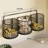 Caja de almacenamiento para cebollino, jengibre y ajo, estante de almacenamiento de cocina, cesta de colocación sin agujeros para jengibre y ajo, cesta de almacenamiento para artefactos domésticos