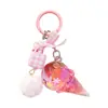 Colgante Llavero Helado de Dopamina Exquisito para Bolso de Pareja Decoración de Llavero de Coche Regalo Venta al por Mayor