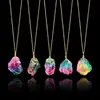 Comércio Exterior Transfronteiriço Joias Atacado Colar com Pingente de Pedra da Lua Retrô Estilo Boêmio Feminino Joias de Cristal Natural