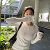 Estilo coreano! Linhas Treze de Guangzhou marca R*S produtos de alta qualidade @2026 Outono/Inverno camiseta feminina minimalista de manga longa