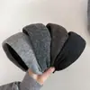 Diadema Ancha de Punto Versátil para Otoño e Invierno Moda Perezosa Adorno para el Cabello de Corona Alta Adelgazante Pinza para el Cabello Adorno para el Cabello