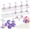 Soporte de Práctica para Manicura Japonesa Estante de Práctica Tablero de Ajedrez Soporte de Exhibición de Trabajo Juego Acrílico con Imán Juego de Soporte para Uñas Venta al por Mayor